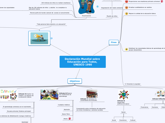 Declaración Mundial sobre Educación par...- Mapa Mental