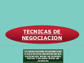 TECNICAS DE NEGICIACION