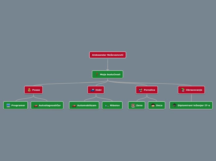 Aleksandar Nešovanović - Mind Map