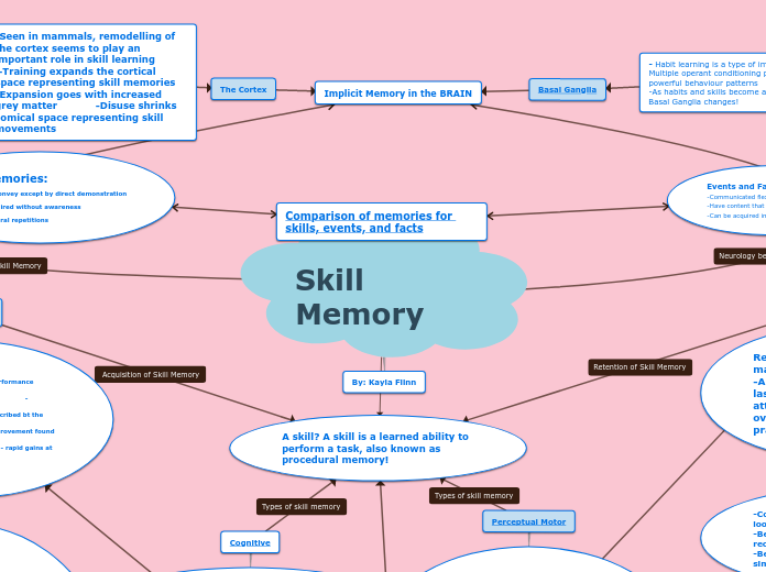 Skill Memory Concept Map Kayla Flinn