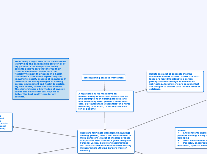 RN beginning practice framework