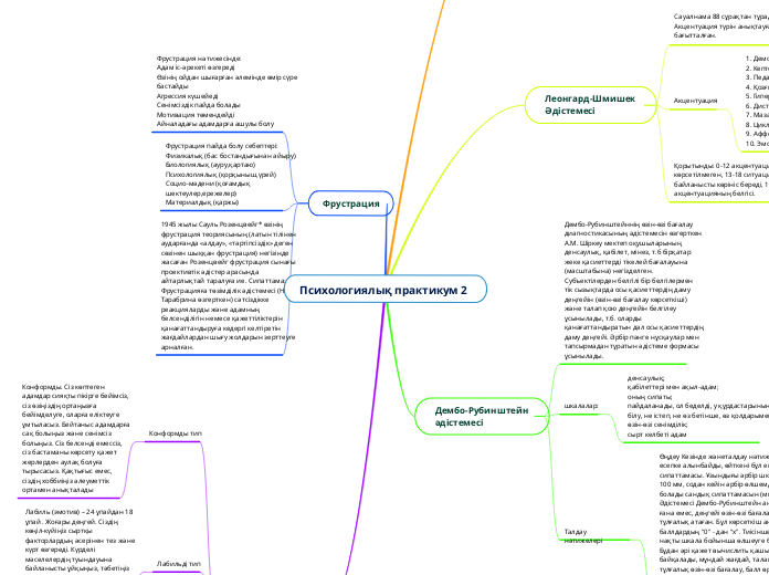 Психологиялық практикум 2 