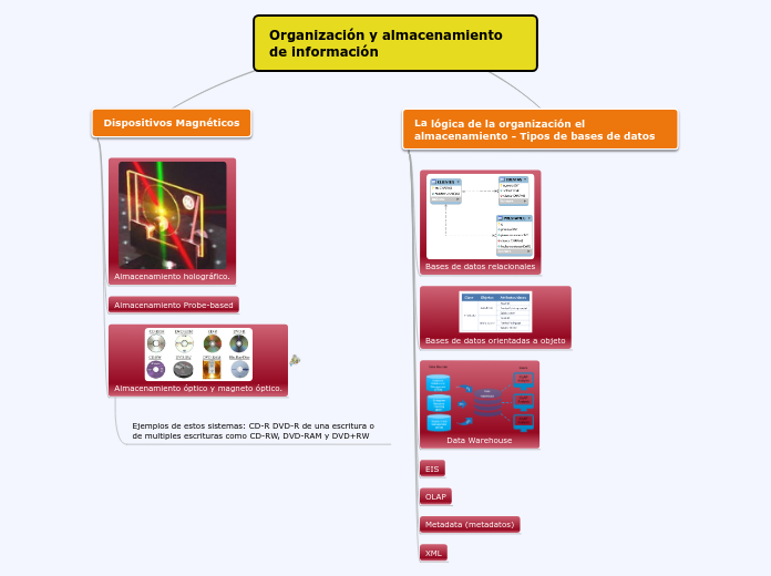 Organización y almacenamiento de información