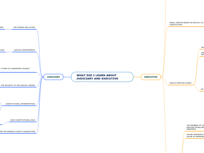 WHAT DID I LEARN ABOUT JUDICIARY AND EXECUTIVE