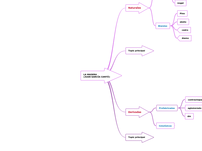 LA MADERA
(JUAN GARCÍA CANTÓ) - Mapa Mental
