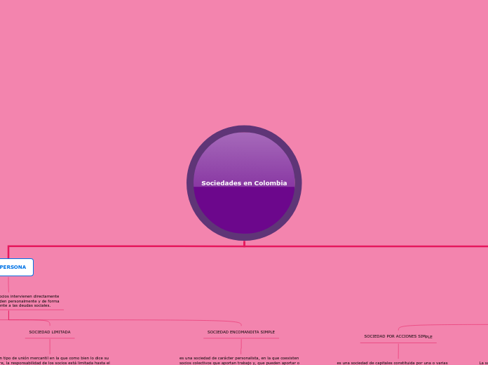 Sociedades en Colombia - Mapa Mental