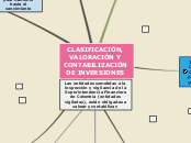 CLASIFICACIÓN, VALORACIÓN Y CONTABILIZA...- Mapa Mental