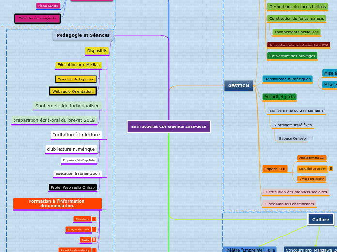 Bilan activités CDI Argentat 2018-201...- Carte Mentale