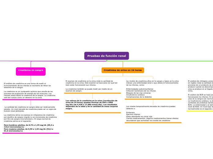 Pruebas de función renal