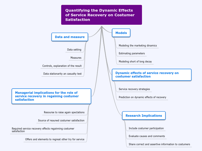 Quantifying the Dynamic Effects of Service Recovery on Costumer Satisfaction