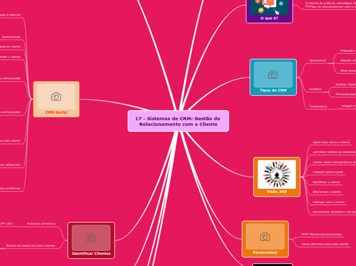 17 - Sistemas de CRM: Gestão de Relacio...- Mapa Mental