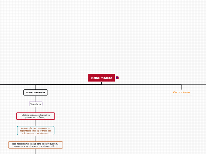 Reino Plantae - Mapa Mental