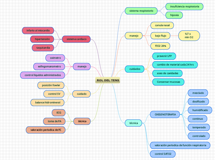 ROL DEL TENS - Mapa Mental