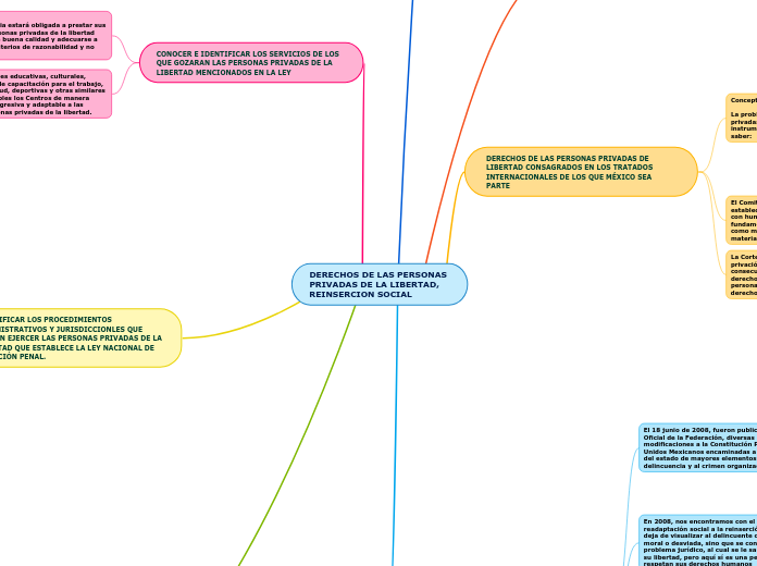 DERECHOS DE LAS PERSONAS PRIVADAS DE LA LIBERTAD, REINSERCION SOCIAL