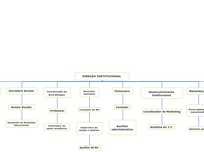 DIREÇÃO INSTITUCIONAL  - Mapa Mental