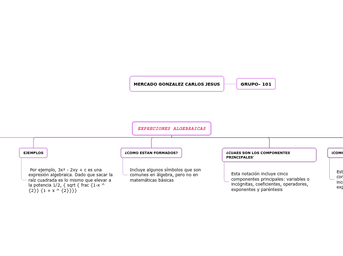 EXPRECIONES ALGEBRAICAS