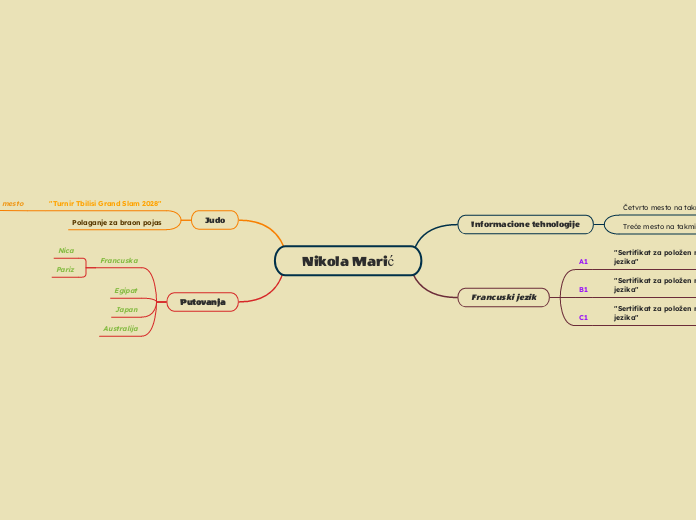 Nikola Marić - Mind Map