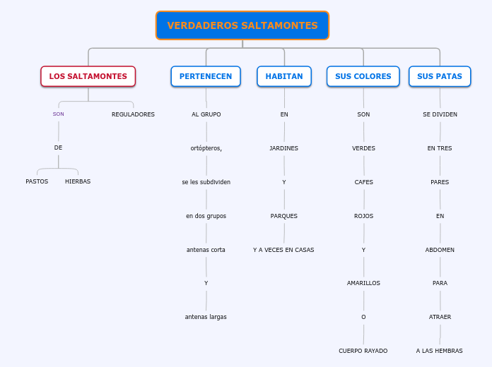 VERDADEROS SALTAMONTES - Mapa Mental