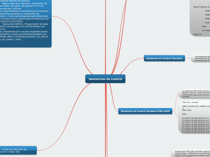 Sentencias de Control