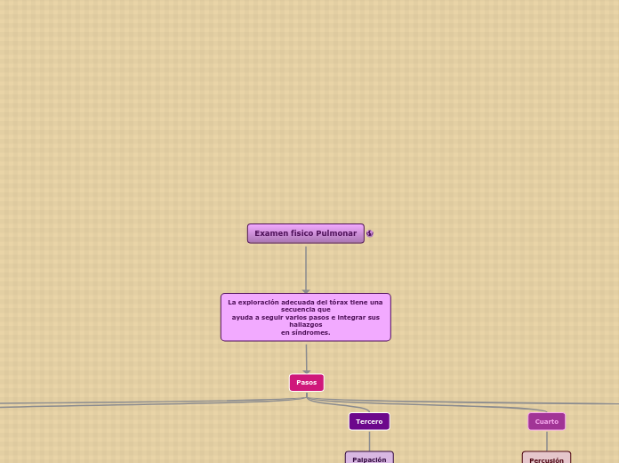 Examen fisico Pulmonar - Mapa Mental