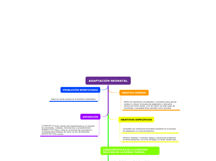 ADAPTACIÓN NEONATAL - Mapa Mental