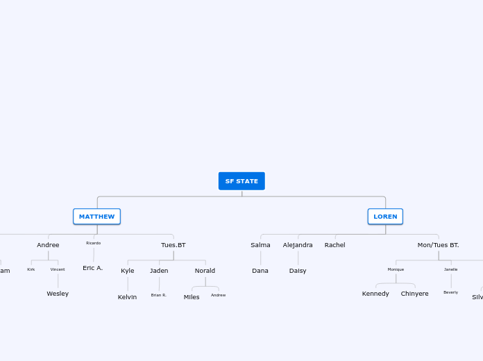 SF STATE - Mind Map