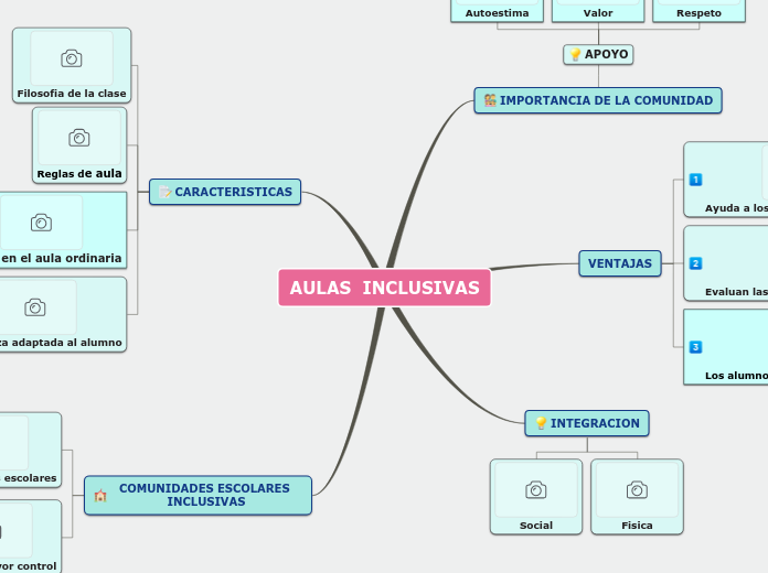 AULAS  INCLUSIVAS - Mapa Mental