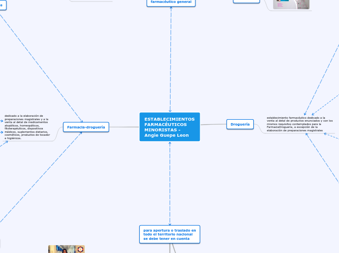 ESTABLECIMIENTOS FARMACÉUTICOS MINORIST...- Mapa Mental