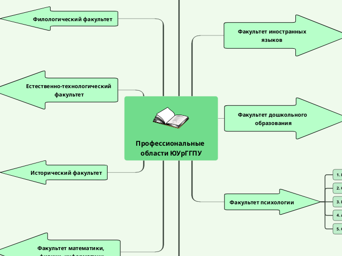 Профессиональные области ЮУрГГПУ