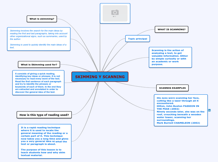 mapa mental SKIMMING Y SCANNING