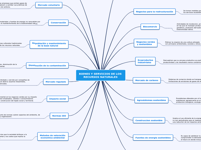 BIENES Y SERVICIOS DE LOS 
     RECURSOS NATURALES
