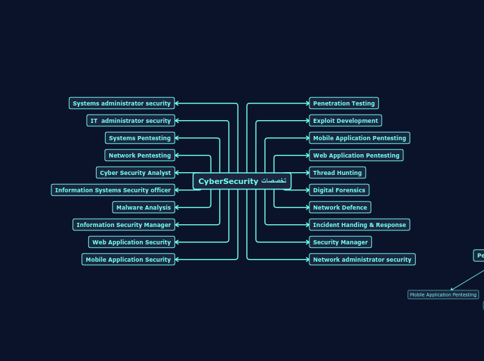 تخصصات CyberSecurity