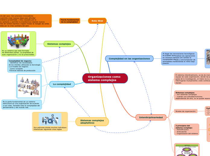 Organizaciones como  
sistema complejos