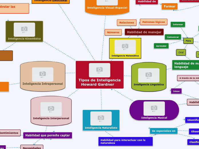 Tipos de Inteligencia
  Howard Gardner - Mapa Mental