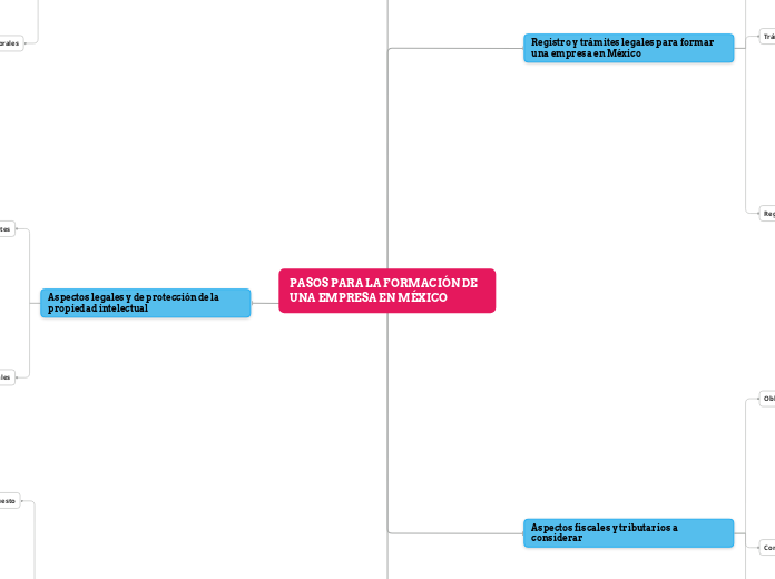 PASOS PARA LA FORMACIÓN DE UNA EMPRESA...- Mapa Mental