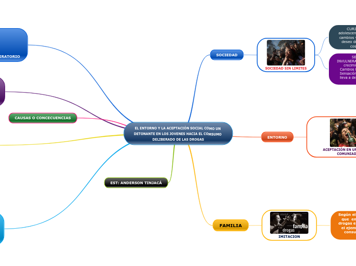 EL ENTORNO Y LA ACEPTACIÓN SOCIAL COMO UN DETONANTE EN LOS JOVENES HACIA EL COMSUMO DELIBERADO DE LAS DROGAS
