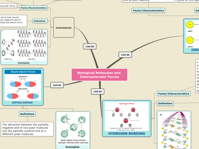 Biological Molecules and Intermolecular Forces