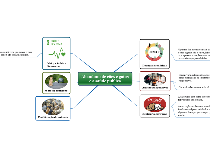 Abandono de cães e gatos
e a saúde públ...- Mapa Mental