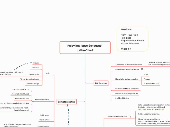 Palavikus lapse õendusabi põhimõtted