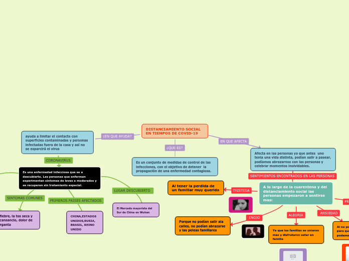 DISTANCIAMIENTO SOCIAL EN TIEMPOS DE CO...- Mapa Mental