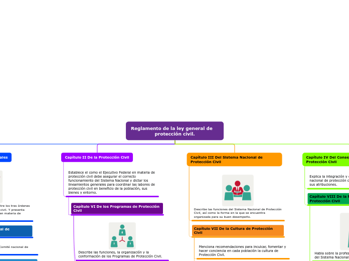 Reglamento de la ley general de     pro...- Mapa Mental