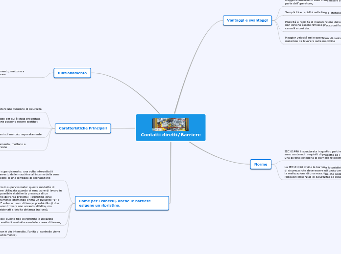 Contatti diretti/Barriere